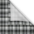 thumbnail image 3 of Ambesonne Tartan Kitchen Curtains, Achromatic Plaid Squares, 55"x24", Grey White Dimgray, 3 of 3