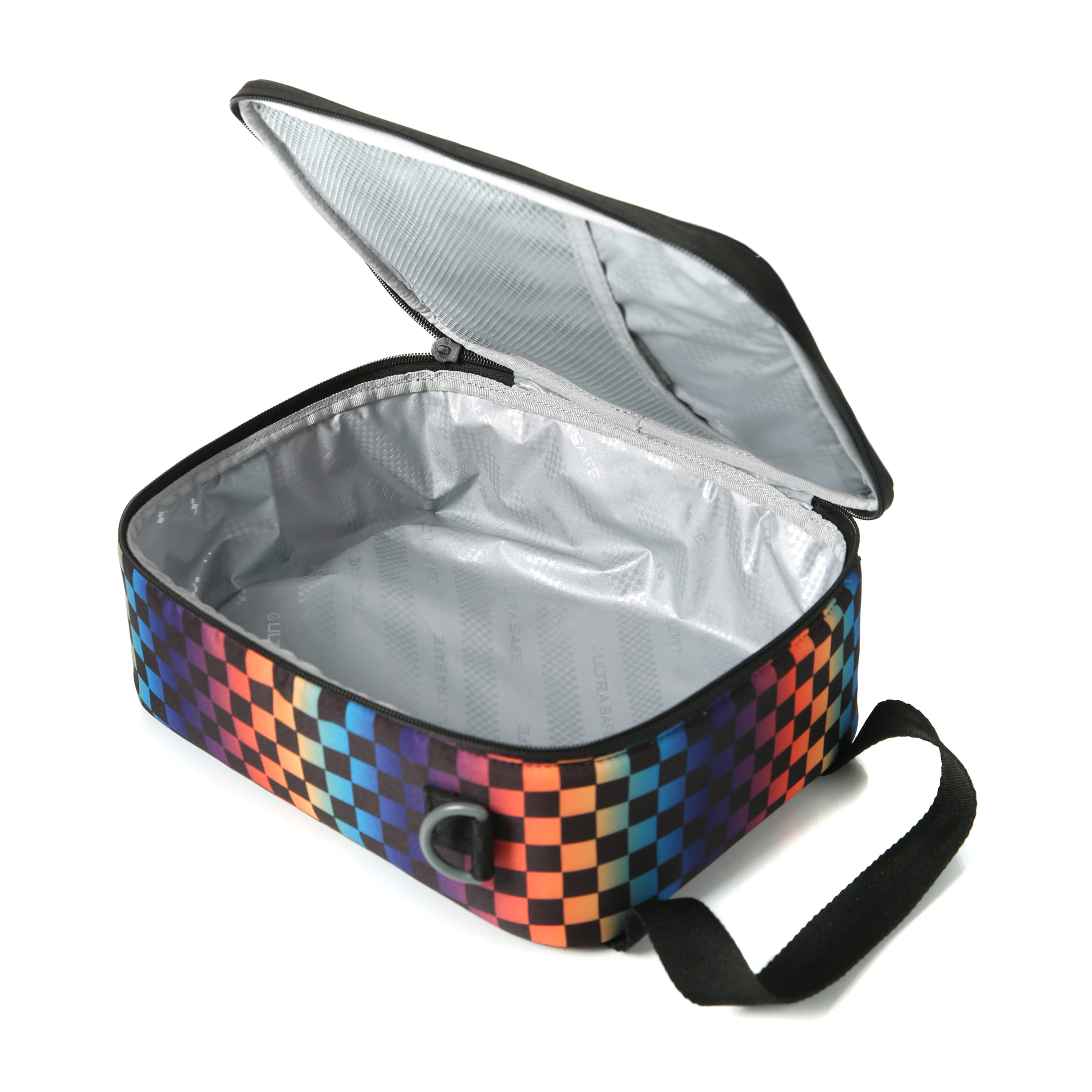 Arctic Zone Urban Lunch Box Combo with Ice Pack and Sandwich Container - Rainbow Checkered