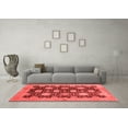 thumbnail image 3 of Ahgly Company Indoor Square Oriental Red Traditional Area Rugs, 4' Square, 3 of 4