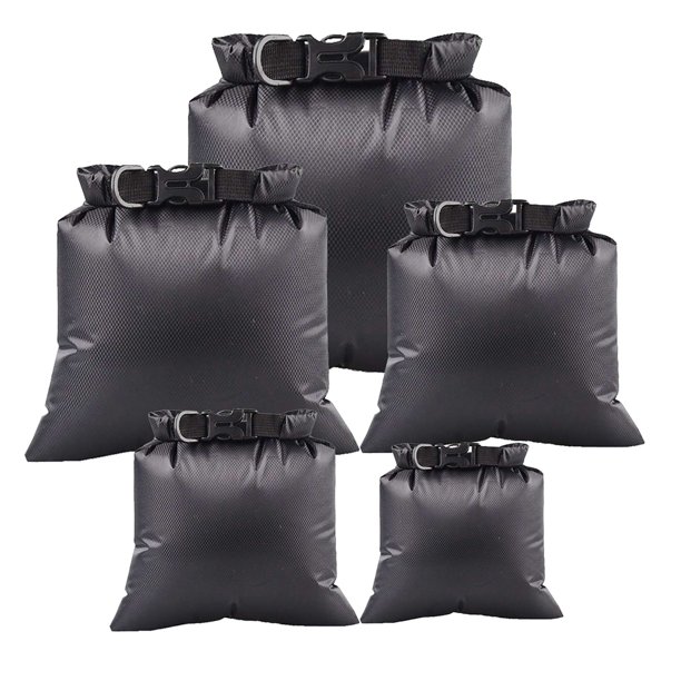 Bolsa Impermeable Al Aire Libre 5 unids/set bolsa seca resistencia al desgarro bolsa seca de natación para navegación a la deriva (negro) Ehuebsd Para Estrenar