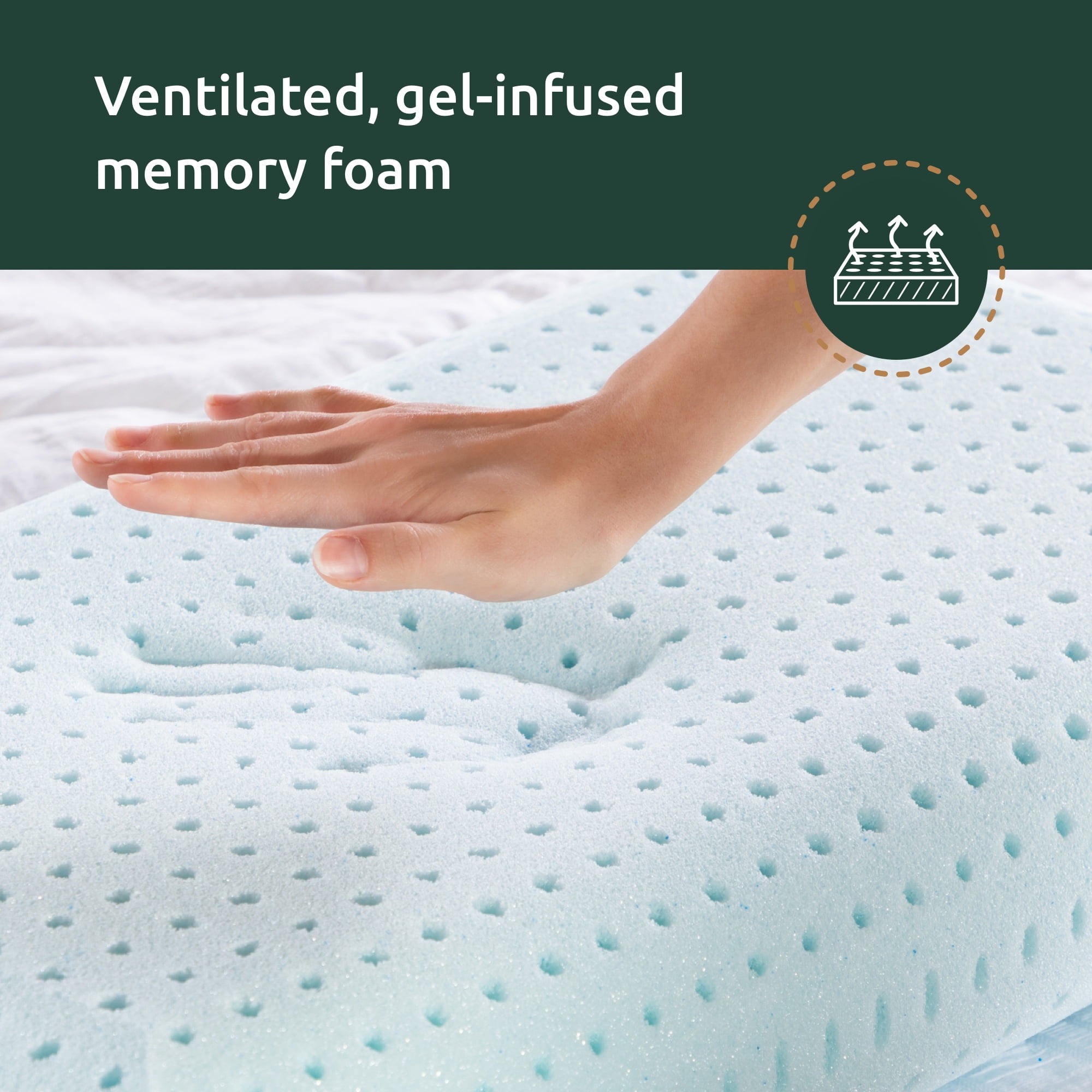 Gel Memory Foam Pillow – Mattresskingok