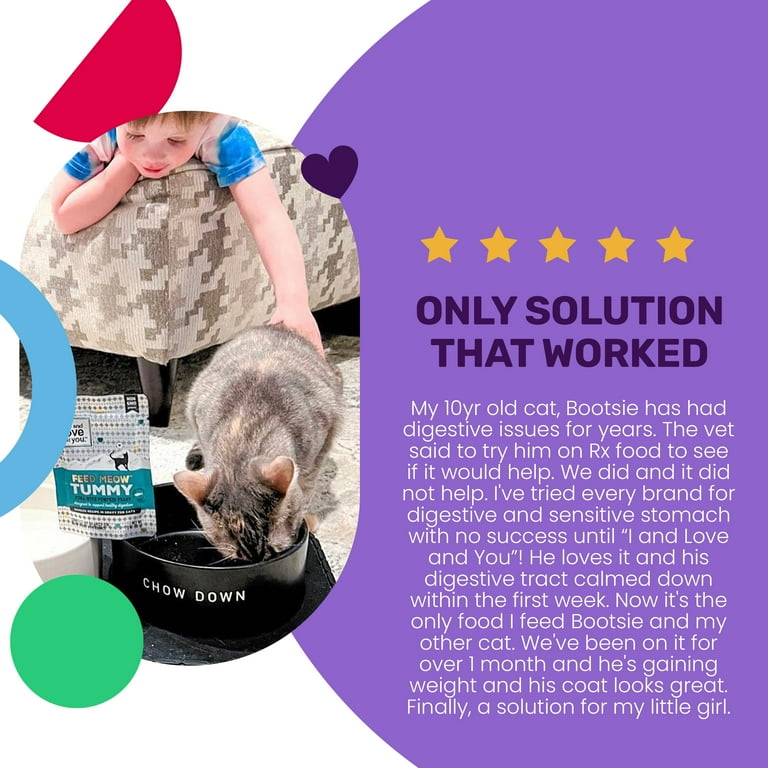 I and Love and You Feed Meow Wet Cat Food Toppers with Tuna