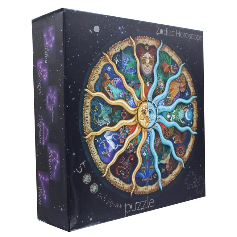 Zodiac Horoscope 500 Piece Round Jigsaw Puzzle - Walmart.com