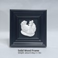 thumbnail image 6 of Hanging Relief Art White Swan Plaster Sculpture Black Framed Wall Art Decor, Plaque Decorative Painting For Home Office Desktop Wall, 6 of 8