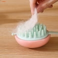 thumbnail image 4 of Cepillo de silicona para el baño de mascotas, para gatos y perros, masaje suave, herramienta de limpieza y aseo, uso en interiores y exteriores, accesorios de plástico duraderos para mascotas, 4 of 4