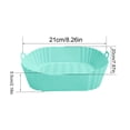 thumbnail image 6 of Shoreew 2Pcs Non-Stick Silicone Liner Mat 8-Inch Square Air Fryer Pad for 4-7 QT Air Fryers Heat Resistant Dishwasher Safe BPA-Free Cooking Accessory, 6 of 7