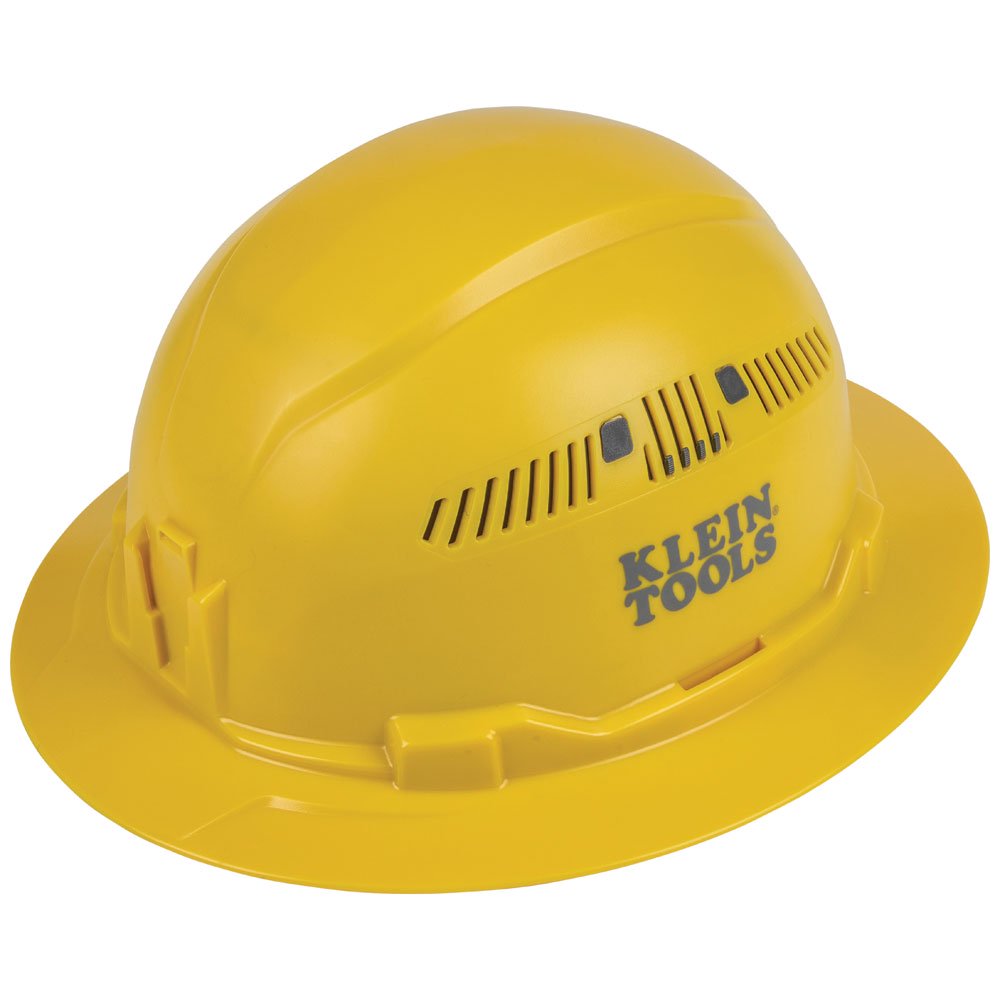 Klein Tools60262 Hard Hat, Vented, Full Brim, Yellow