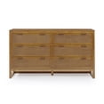 thumbnail image 4 of Teamson Home Hatteras Modern 6-Drawer Dresser with Natural Rattan Inset Panels, Solid Pine Wood Frame and Acacia Veneer, 4 of 12