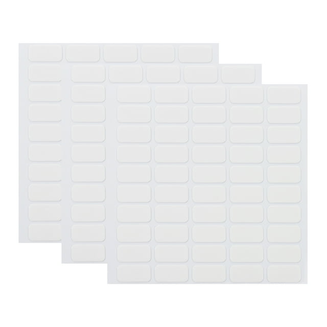 Double Sided Sticky Dot 0.8X0.4 Inch / 20X10mm, 150 Pcs Removable Clear Sticky Tack Rectangle Putty
