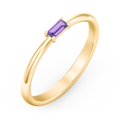 thumbnail image 3 of East-West Stackable Baguette Ring in 10K Yellow Gold, 3 of 3