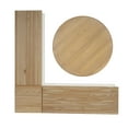 thumbnail image 4 of Linon Romero Backless Corner Dining Nook with Table and Bench, Natural/White, 4 of 15