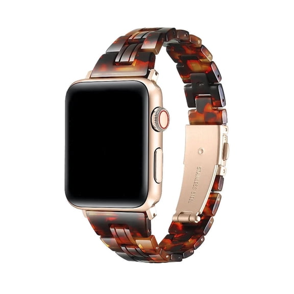 Posh Tech Autumn Resin Replacement Apple Watch Band in Tortoise
