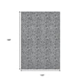 thumbnail image 3 of HomeRoots 655066 10 x 14 ft. Gray & Silver Floral Transitional Washable Machine Made Rectangle Area Rug with UV Protection, 3 of 9