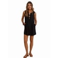 thumbnail image 6 of Female Ruched Mini Dresses Tie Front Layered Dresses, 6 of 10