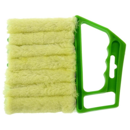 

ELENXS 2 Pcs Blind Cleaner Brush Tool Hand-held Cleaner 7 Teeth Shutter Brush Household Air Conditioner Cleaning Brush Tool