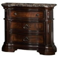 thumbnail image 3 of Best Master Barney's Traditional 5-Piece Eastern King Set in Walnut w/Marble Top, 3 of 4