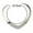 Silver, variant on Women's Necklace Stainless Steel Love Heart Shape Collar Necklace Women Statement Jewelry