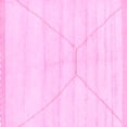 thumbnail image 1 of Ahgly Company Indoor Square Solid Pink Modern Area Rugs, 4' Square, 1 of 4