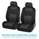 thumbnail image 3 of Juego completo de fundas para asientos de coche BDK PolyPro, color carbón sobre negro, 3 of 9
