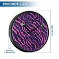 thumbnail image 3 of Indoor 12' Voice-Activated Luminous Decoration Wall Clock With LED Night Light Zebra, 3 of 8