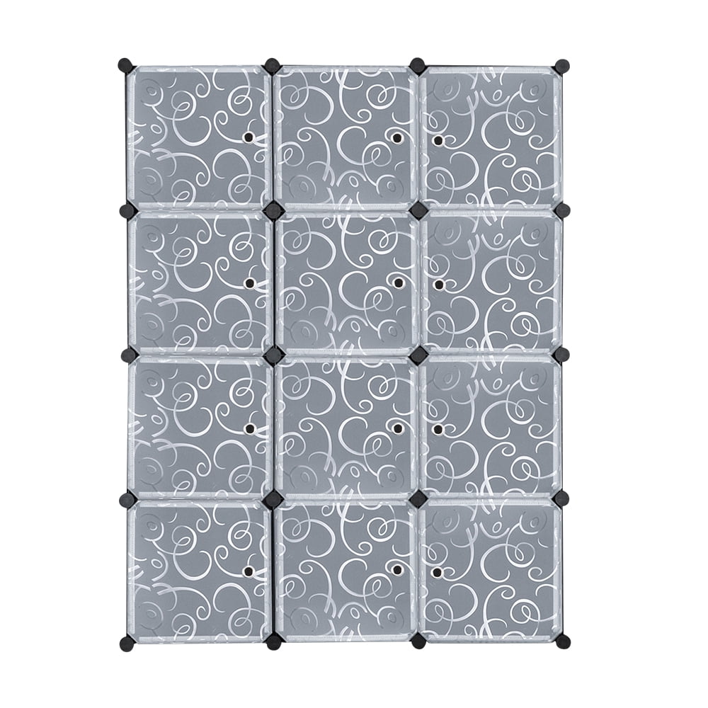 Lowestbest 12-Cube Closet Organizer Storage Shelves with Doors Ideal for Home Office Lowestbest 12-Cube Closet Organizer Storage Shelves with Doors Ideal for Home Office