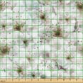 thumbnail image 2 of Ambesonne Floral Boho Fabric by the Yard, Dreamy Garden Scene, 3 Yards, Green Brown Pale Eggshell, 2 of 5