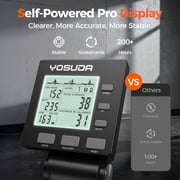 YOSUDA R2 Air Rowing Machine for Home Use with Self-Powered Monitor, 53.7 Slide Rail, Professional Adjustable Air Resistance Rower, Ergonomic Comfort Seat & Easy Vertical Storage