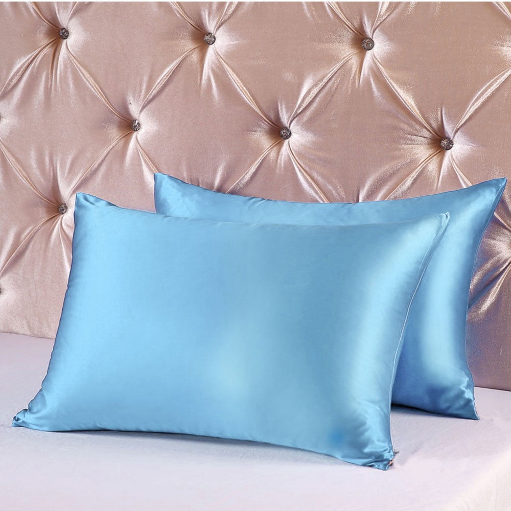 Silky Pure Satin Pillowcase for Hair Pillowcases Housewife Queen Standard 1 Pc