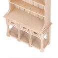 thumbnail image 3 of 1/12 Scale Dollhouse Bookcase 3 Drawers Classic Design Pure Color DIY Miniature Coloring Bookcase for Gift, 3 of 4