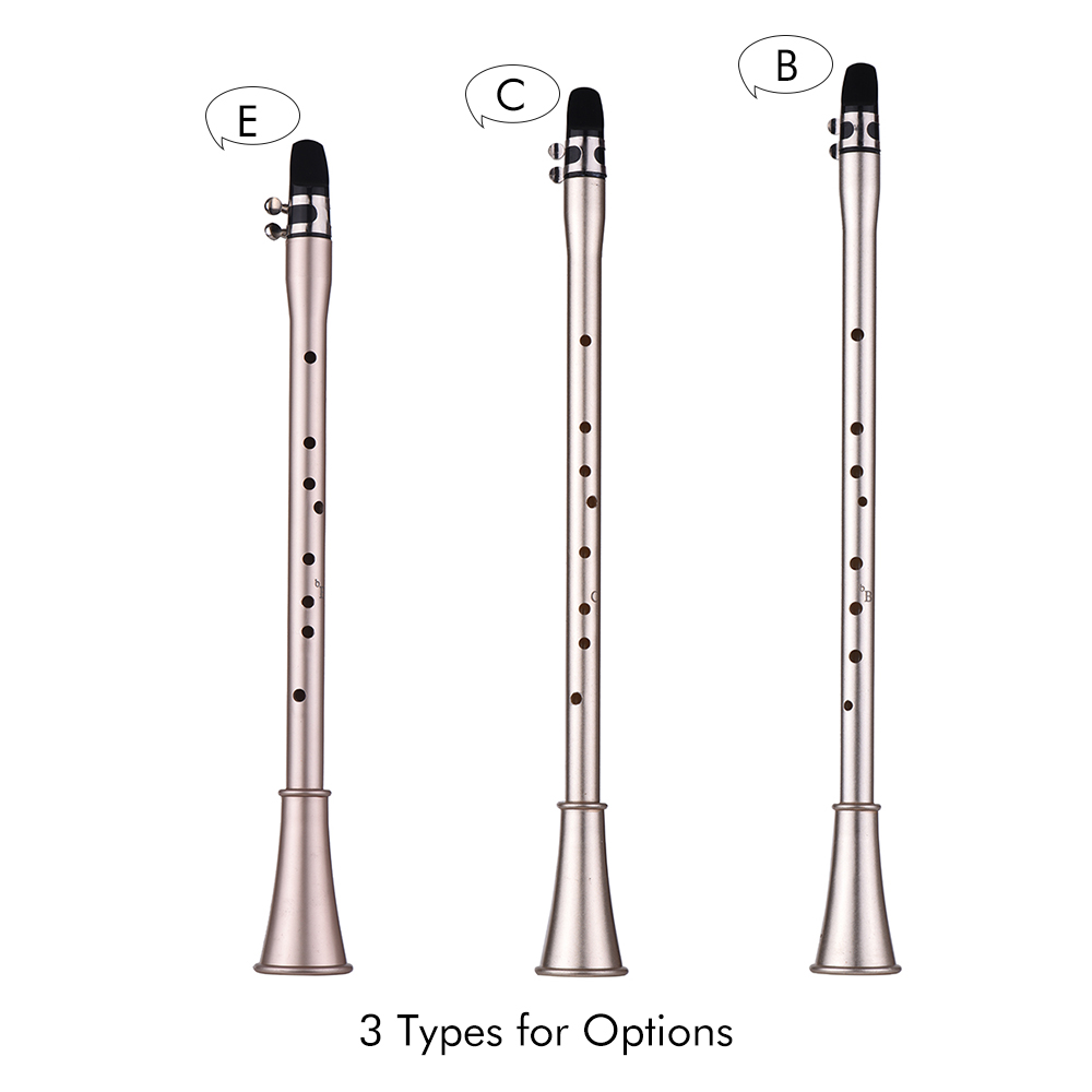 Rantoloys Do Key Mini Simple Clarinette Sax Compact Clarinette-Saxophone ABS Mat/ériel Instrument /à vent musical pour d/ébutant avec sac