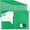 Green, variant on 7 Pcs Plastic Folders with Clear Front Pockets Heavy Duty File Folders with 2 Pockets and Card Slot for Student Communication School Office Presentation Report