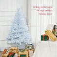 thumbnail image 4 of HOMCOM 5' Artificial Christmas Tree with 536 Branch Tips Metal Stand White, 4 of 10