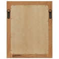 thumbnail image 3 of IM Lashes Solid oak wood Hanging Wall Mirror brown 15.7"x19.6", 3 of 6