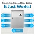 thumbnail image 7 of Sanitary Napkin Disposal - Stainless Steel, ADA Compliant, 1.2 Gallon, Wall Mount, 7 of 7