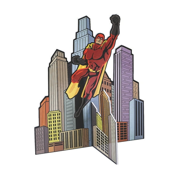 Comic Superhero Centerpiece - Party Decor - 1 Piece