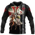 thumbnail image 3 of Sudadera con capucha vintage con estampado 3D de los Caballeros Templarios para hombre, ropa informal de gran tamaño, sudaderas con capucha, ropa para hombre, jerséis de manga larga, 3 of 5