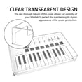 thumbnail image 3 of Musiin 25 Keys MIDI Controller Keyboard Acrylic Cover Compatible With Arturia MiniLab 3, Transparent Material,Reserved Wire Groov, 3 of 6