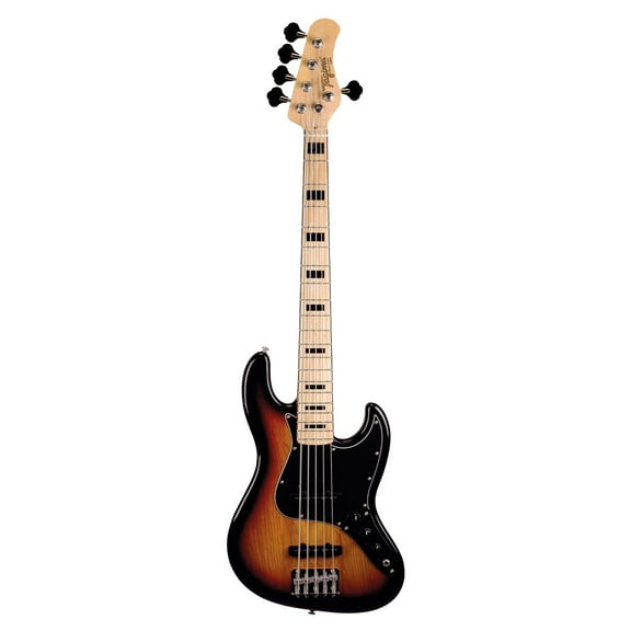 Tagima TJB 5 SB-LF/BK Electric Bass Guitar - Sunburst
