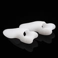 thumbnail image 3 of Khall New 2pcs Silicone Toe Protector Pad Bunion Corrector Straightener Spreader White,Adult Bunion Corrector,Toe Separators, 3 of 8