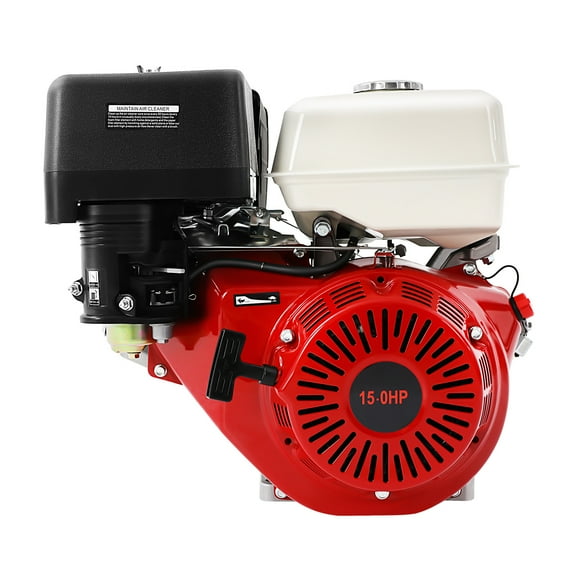 Gas Engine Horizontal Pull Start 15HP 4 Stroke 420CC OHV with Silencer,9.7KW 3600rpm