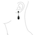 thumbnail image 3 of Bling Jewelry Womens Classic Art Deco CZ Dangle Chandelier Earrings for Bridal Party Prom Silver, 3 of 4