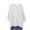 White, variant on Ashirexll Tops for Women Trendy, Ladies Tops and Blouses, Fashion Casual Solid Color Round Neck Lantern Sleeve Top for Women
