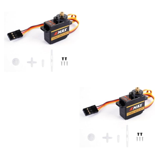 ZLight EMAX EMX-SV-0275 ES08MA II 12g Metal Gear Analog Servo Exquisite Workmanship Stable Stable Performance 2Set