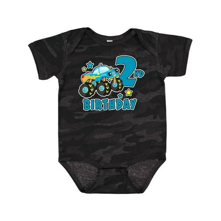 

Inktastic 2nd Birthday Monster Truck Gift Baby Boy Bodysuit