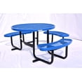 thumbnail image 3 of LifeYard Outdoor Picnic Table, ADA, 46" Round, Steel Table, Blue, 3 of 5