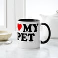 thumbnail image 6 of CafePress - I Love My Pet Mug - 11 oz Ceramic Mug - Novelty Coffee Tea Cup, 6 of 6