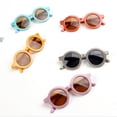 thumbnail image 3 of Sylvamorning Lunettes de Soleil pour Enfants, Lunettes Rondes Rétro de Loisirs pour Nourrisson, 3 of 5