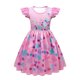 thumbnail image 1 of Encanto Mirabel Vestido Niña Estampado Isabella Mangas Voladoras Vestido Casual Y Bolso,Vestido rosa,150 For 10-11Years, 1 of 2