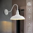 thumbnail image 3 of Light Fixture GOALPLUS - Lámpara de pared para exteriores (14 pulgadas), diseño domo, color blanco, 3 of 8