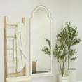 thumbnail image 2 of DecMode 26" x 70" Brown Tall Wall Mirror with Arched Top, 2 of 11